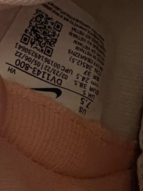 Nike Women’s High-Top Sneakers in White & Pink - Picture 5 of 6